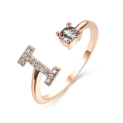 Sleek Letter Ring - Shopylife