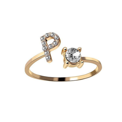 Sleek Letter Ring - Shopylife