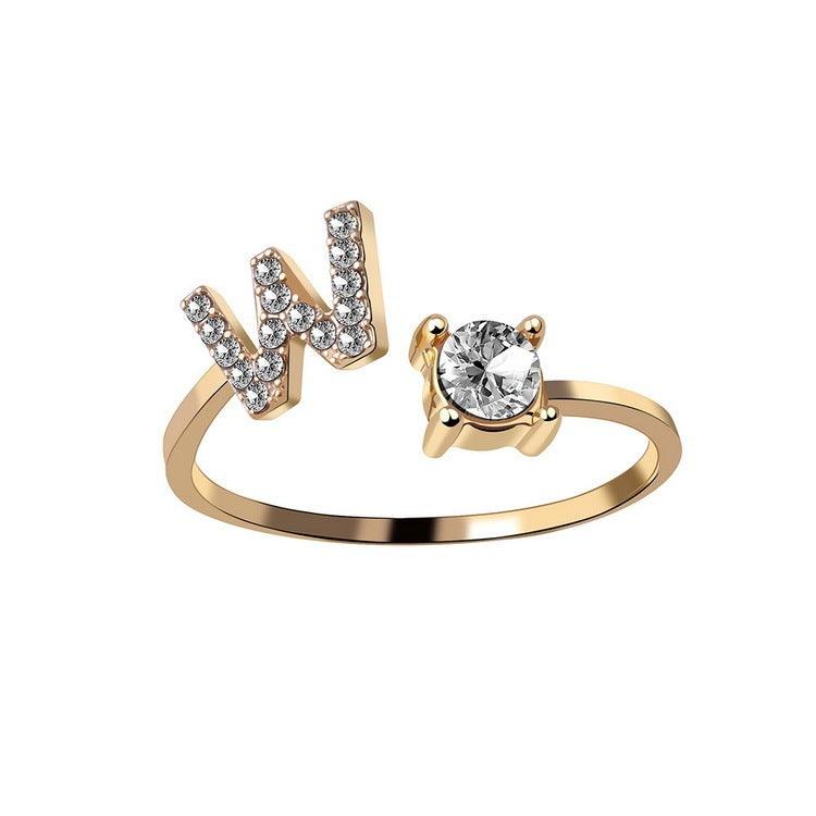 Sleek Letter Ring - Shopylife