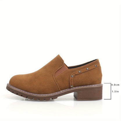 Plus Size All-match Casual Thick Heel Ankle Boots