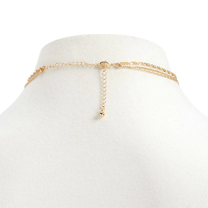 Cross-border jewelry level love pendant collar fashion women's twist chain peach heart clavicle chain source manufacturers