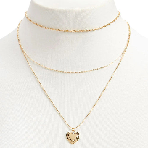 Cross-border jewelry level love pendant collar fashion women's twist chain peach heart clavicle chain source manufacturers