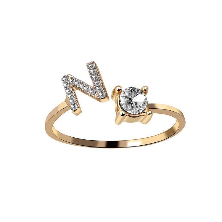 Sleek Letter Ring - Shopylife