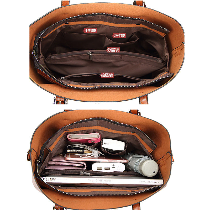 bag cross-border hot sale 2024 new fashion Guangzhou women's bag women's handbag European and American shoulder bag tote bag