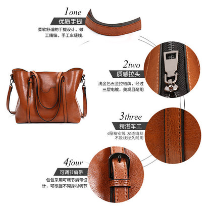 bag cross-border hot sale 2024 new fashion Guangzhou women's bag women's handbag European and American shoulder bag tote bag