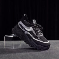 Socks Mouth Dad Shoes Black