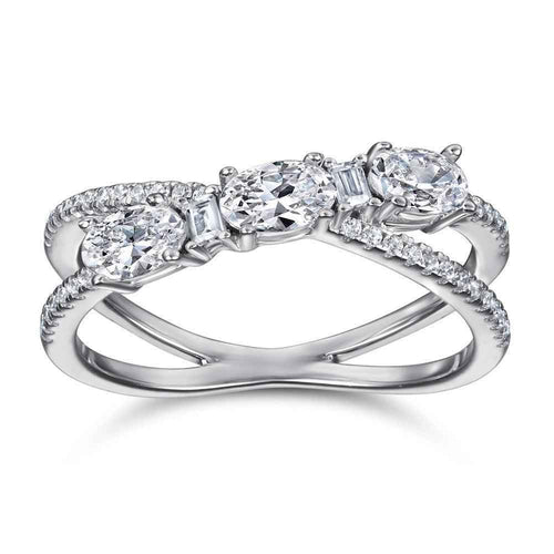 Starlit Cross Halo Ring – Celestial-Inspired Jewelry