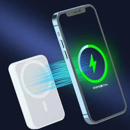 Magnetic Wireless Power Bank External Portable Battery Pack For iphone 11 13 12 14 15 Pro Max Mini Powerbank Moblie Phone Case - Shopylife -   