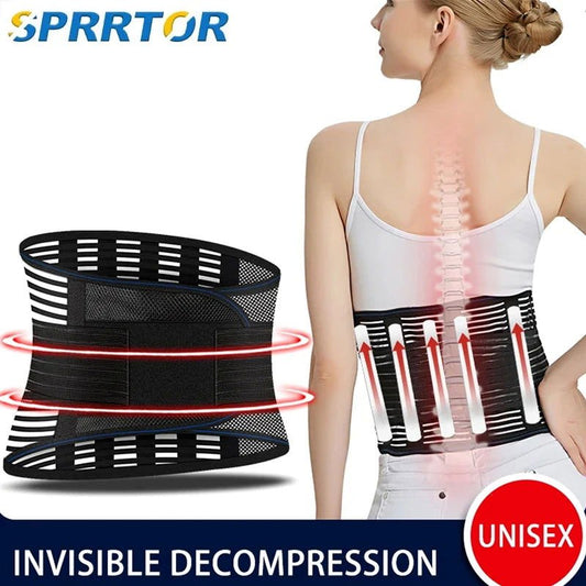 Medical Back Brace Waist Trainer Belt Spine Support Men Women Breathable Lumbar Corset Orthopedic Faja Lumbar Hombre Gym Belts - Shopylife -   