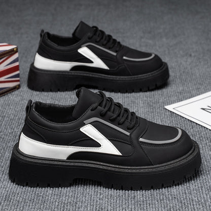 2026 Summer New Thick-Soled Height-Increasing Casual Men's Shoes, Everyday Versatile Big Head Shoes, Men's Trendy Versatile Daily Style