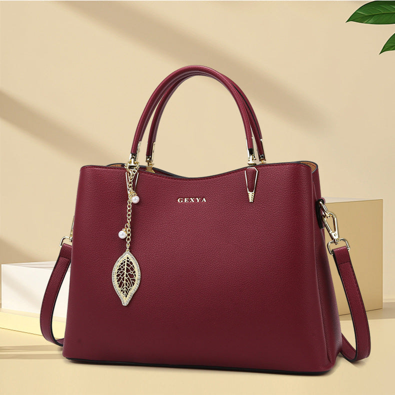Bolsa de mão minimalista fashion Grande capacidade Bolsa Novo modelo versátil sofisticada bolsa para mães elegante para o dia a dia Bolsa de ombro bolsa