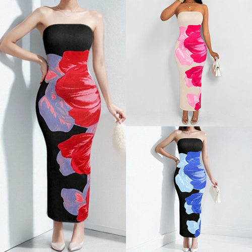 AliExpress' new European and American fashion in spring 2026 is fashionable and elegant, with a hip-hugging one-shoulder print dress