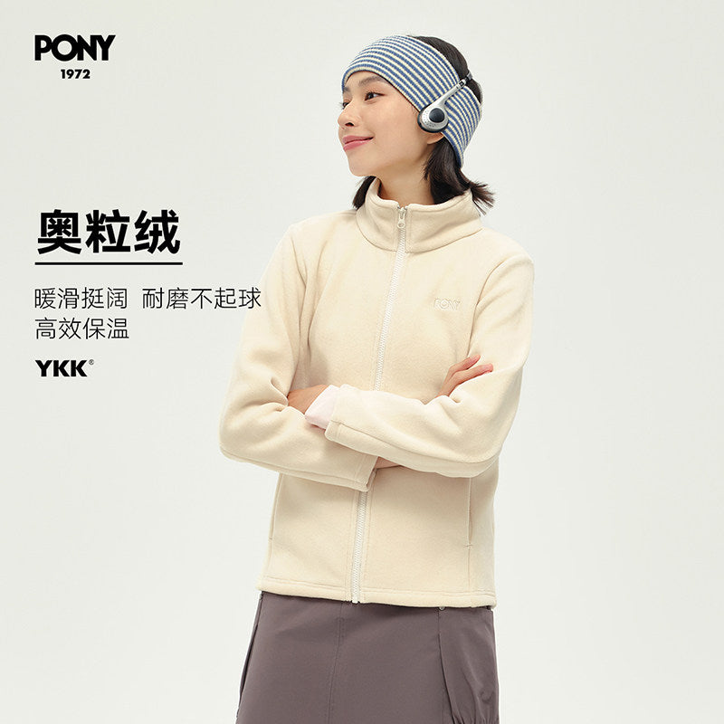 Boni PONY1972 Women's Autumn Jacket Off-White Casual Light Outdoor Lightweight Top 243W2KJ31BK