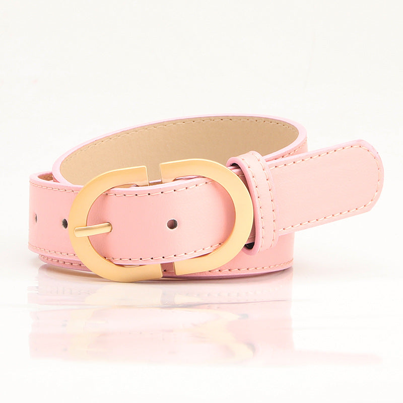 Korean version of the new versatile women's belt, trendy jacket belt, women's simple bare waist, imitation leather decorative belt