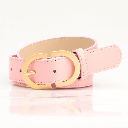 Korean version of the new versatile women's belt, trendy jacket belt, women's simple bare waist, imitation leather decorative belt