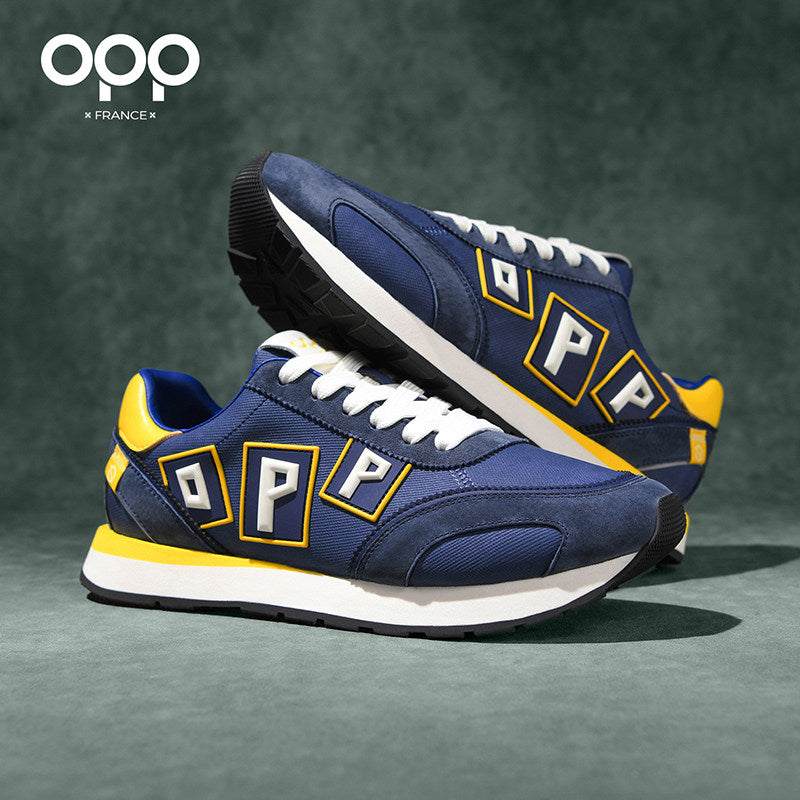 OPP Men's Shoes Spring 2026 New Niche Original Light Luxury Versatile Leather Forrest Gump Shoes Men's Casual Sneakers
