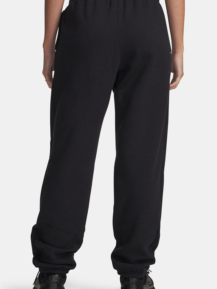 Under Armour sweatpants women's autumn and winter new loose casual corset knitted black trousers 6003676-004