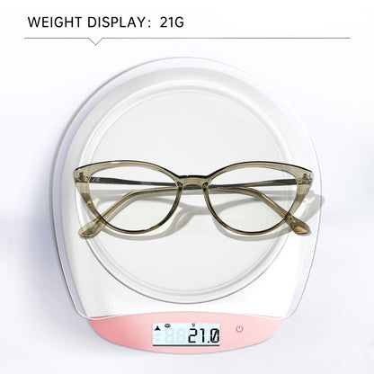 Vintage cat-eye flat mirrors for women, small bare face, ultra-light glasses, fashionable and versatile, compatible with prescription glasses frames