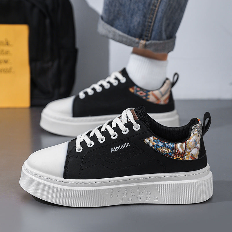 Men's Shoes 2026 New Spring Trendy Versatile Niche Original Embroidered Board Shoes Men's Sports Casual Thick-Soled Trendy Shoes