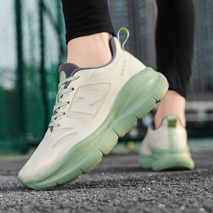 Tênis de corrida, primavera e outono masculinos e femininos, New Balance, corrida legal, leve amortecedor, respirável, tênis de corrida, solas macias, sapatos masculinos esportivos de verão