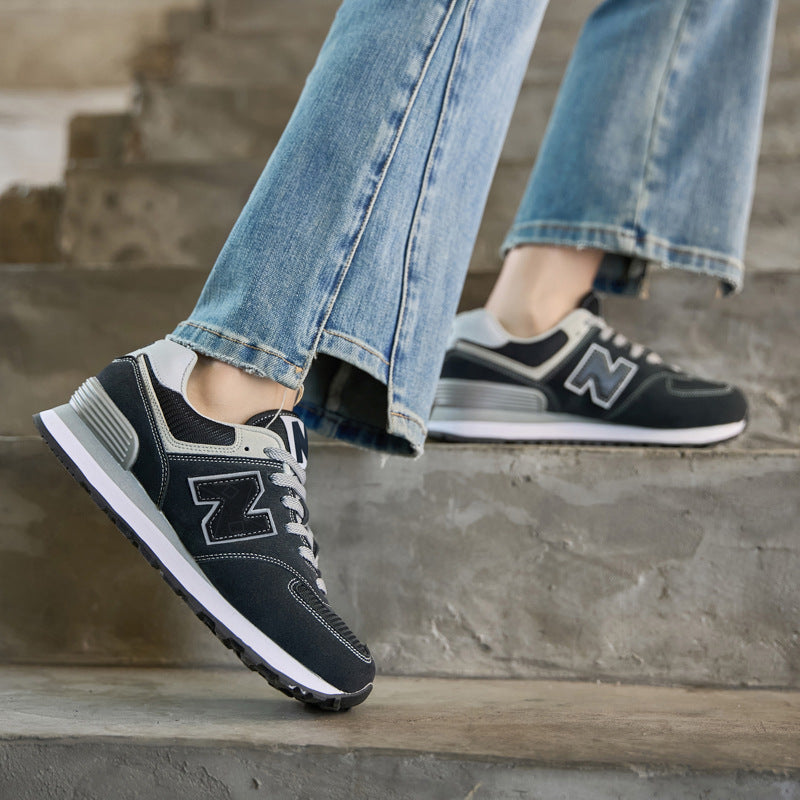 Primavera e outono New Balance Cool Run 2025 novo esquema de cores simples explosivo casual versátil casal tênis de corrida mulheres