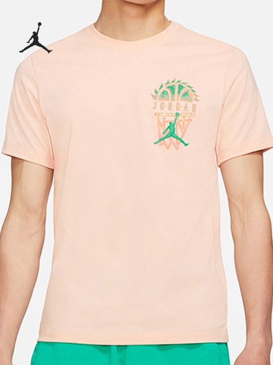 Nike Official Genuine JORDAN Crew Neck Knit Casual Men's Short Sleeve T-Shirt DQ8643-800