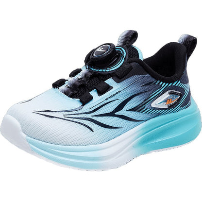 Pullback children's shoes, cool button shoes, autumn new men's and women's purple mesh breathable shoes, versatile athleisure shoes