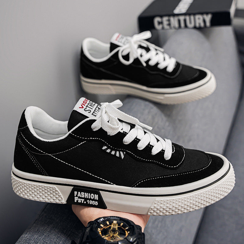 New men's canvas shoes, 2026 spring new casual versatile canvas shoes, breathable trendy fashionable youth shoes