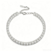 Nickel-free white K bracelet