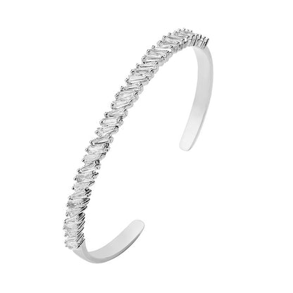 Cross-border European and American fashion full diamond marqueseye opening bracelets, adjustable latriche opening light luxury elegant factory wholesale