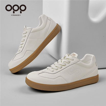 OPP men's shoes spring 2026 new low-top retro trend leather men's outdoor leisure sports light luxury board shoes