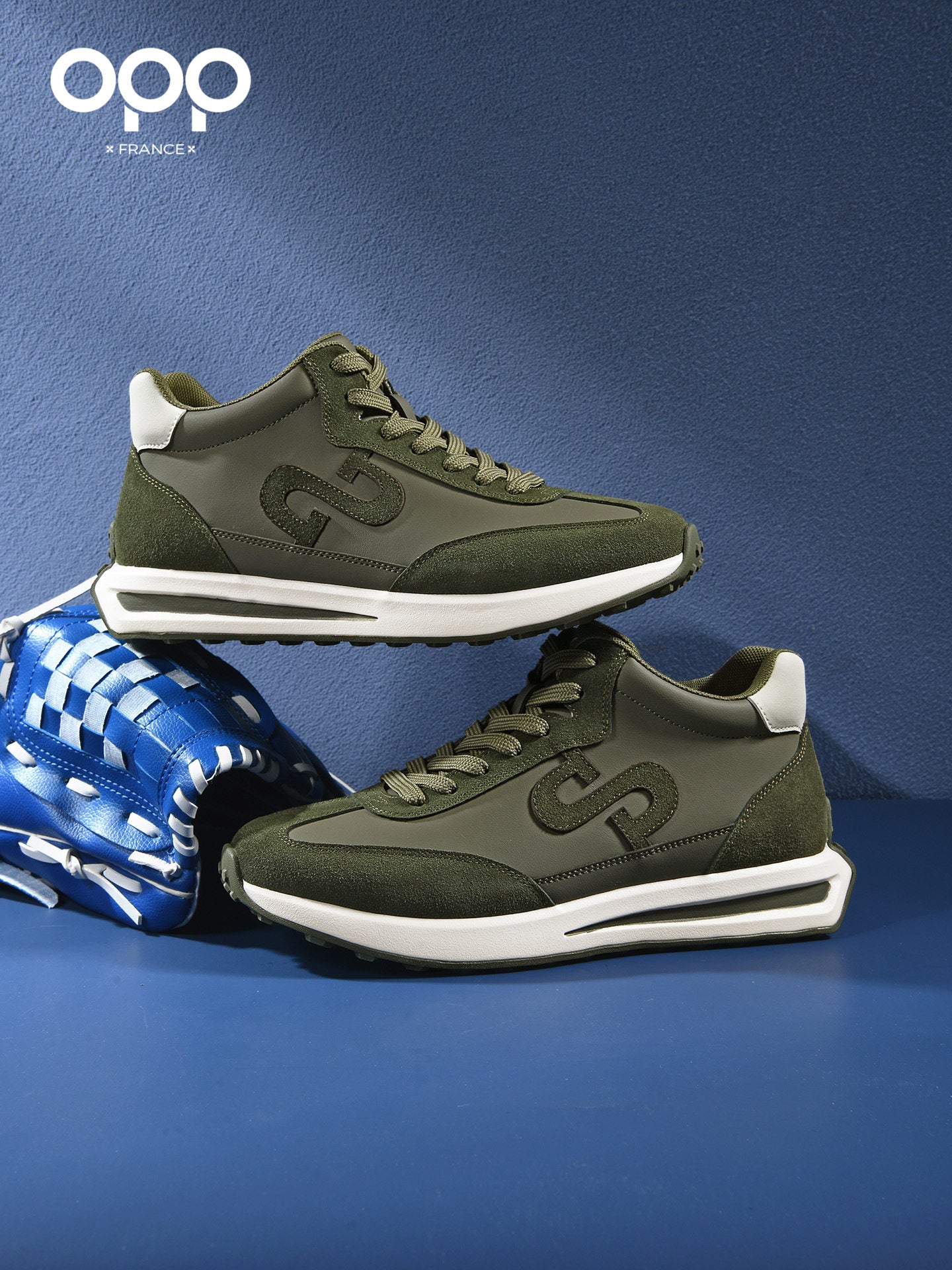 OPP Spring High Top Shoes 2026 New Argentina Simple Fashion Forrest Gump Flat Height Increase Men's Board Shoes Lace-up Shoes Men's Lace-up Shoes Men