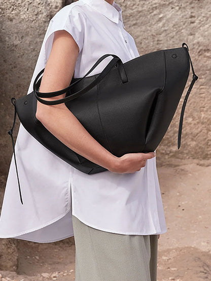 New fashionable tote bag for women, minimalist high-end wing bag, large capacity work commuter shoulder bag, cross-border bag