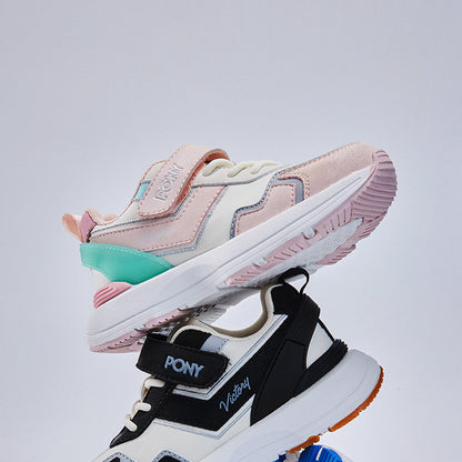 Pony PonySOHO-K Versatile Velcro Fashion Casual Vintage Sneakers for Boys and Girls 234K1SO56