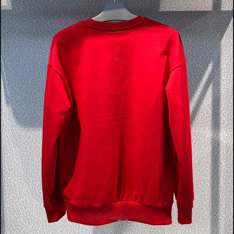 Skechers Sweatshirt Men's New Year of the Dragon Red Athleisure Knitted Pullover L124M013 03LC
