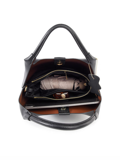 Cross-border bucket bag classic minimalist women's handbag, large capacity commuter bag, fashionable versatile handbag, women's crossbody bag