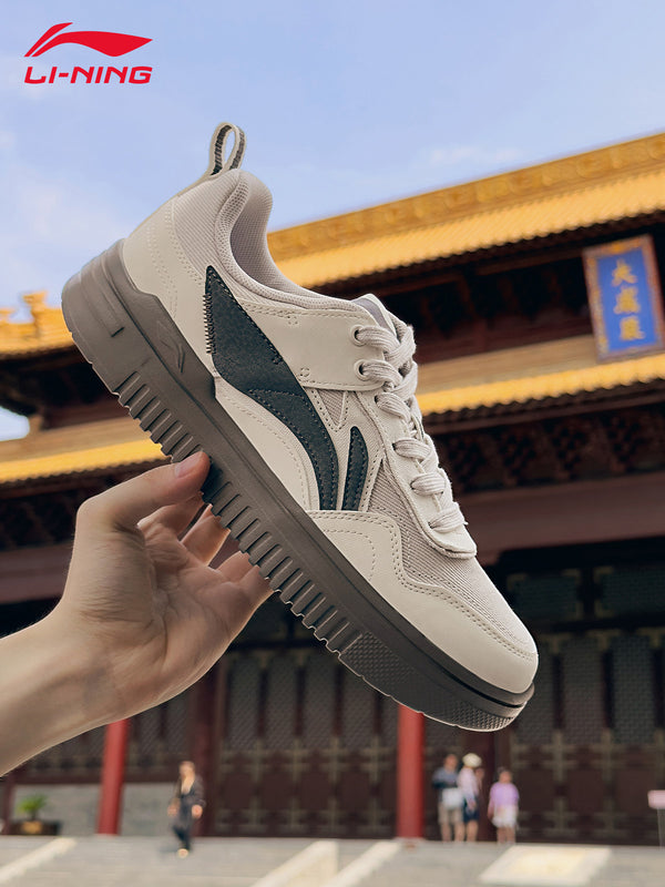 Li-Ning men's sneakers, Qingyun 2026 summer new retro shoes, trendy low-top skate shoes, casual sports shoes