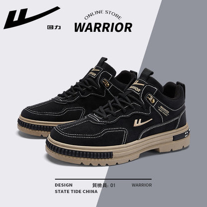 Pullback Versatile 2025 New Cargo Shoes Men's Simple Lace-up Martin Boots Outdoor Commuter Casual Sneakers