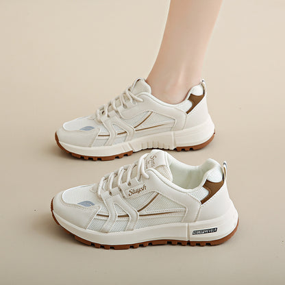 2025 New Breathable Women's Shoes Fashion Platform Forrest Forrest Gump Shoes Korean College Style Student Casual Sports Board Shoes Women
