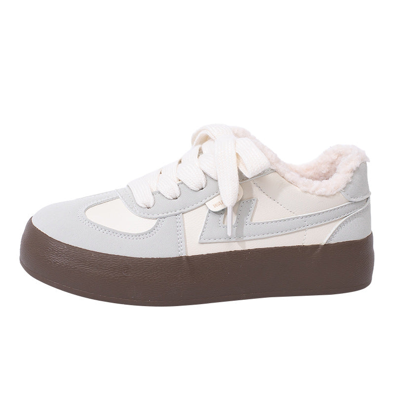 Pull-back shoes, couples, lightweight and energetic, retro German training shoes, rounded casual platform shoes, men's and women's shoes