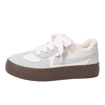 Pull-back shoes, couples, lightweight and energetic, retro German training shoes, rounded casual platform shoes, men's and women's shoes