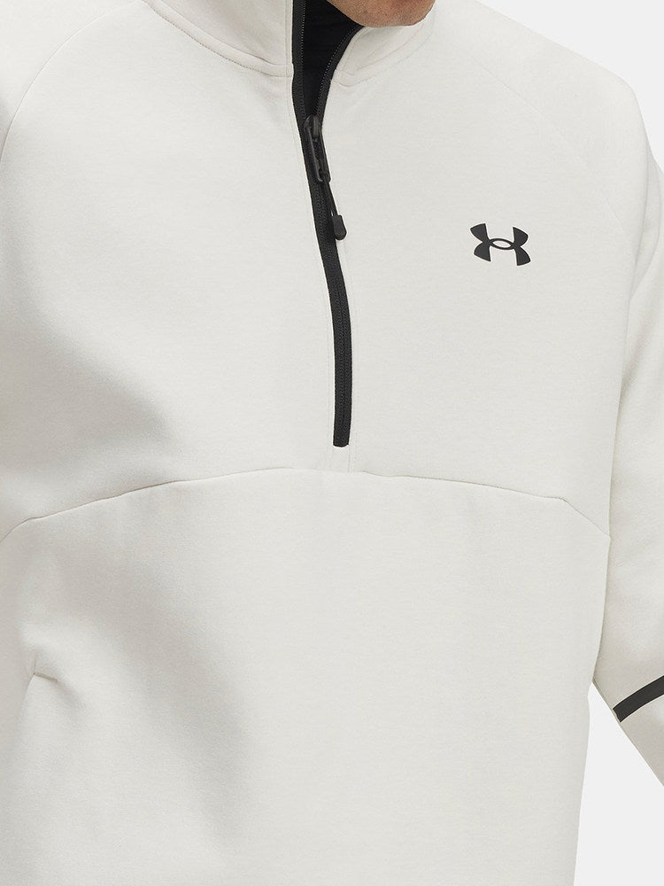 Under Armour sweatshirt men's autumn and winter new fitness running sports semi-zipper casual jacket 6003868-110
