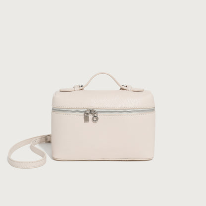 Cross-border small bag women's bag 2024 new trend double zipper handbag makeup bag shoulder crossbody bag wholesale