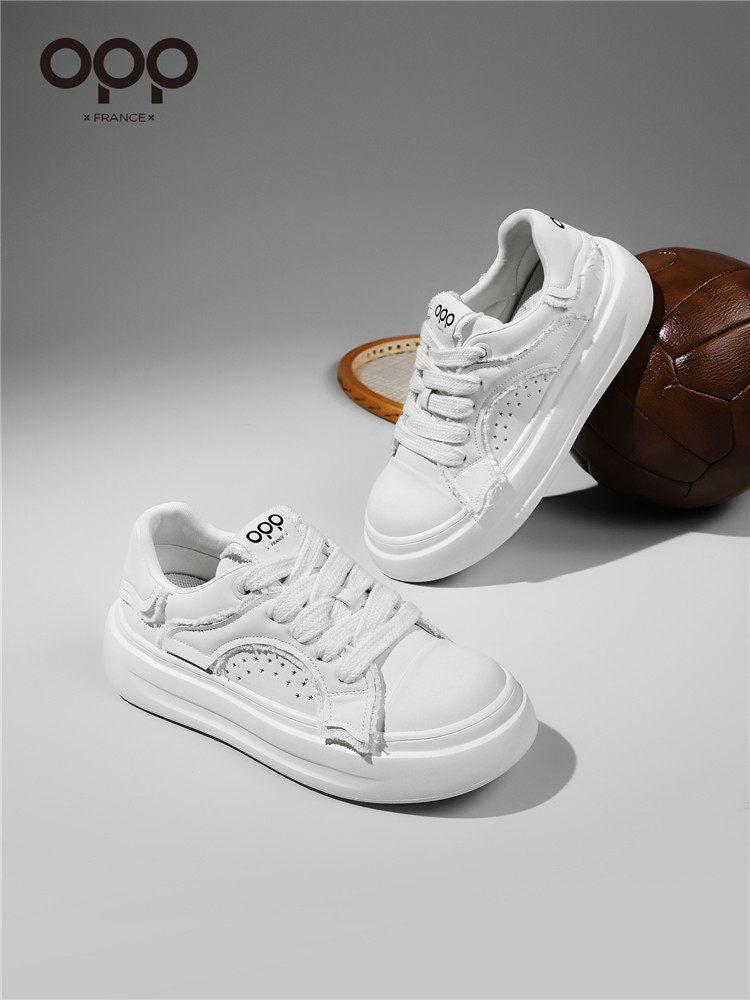 OPP men's shoes spring 2026 new men's platform height increase retro trend sports leisure versatile ruffian handsome board shoes