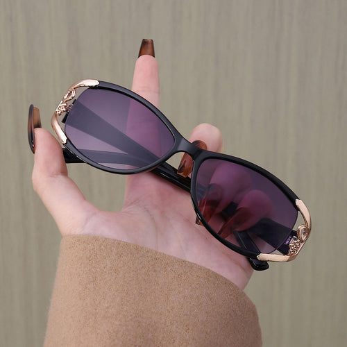 Metal hollow sunglasses, 2025 new women's premium sunglasses, unique hot girl disco fashion sunglasses