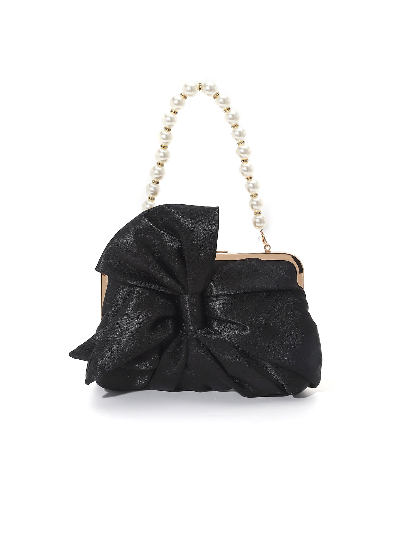 Francês doce retro estilo nacional arco colorido tong cetim high-end pérola bolsa casamento senhoras saco de jantar