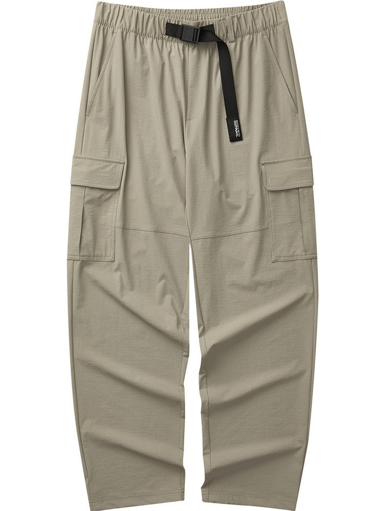 Skechers Summer New Men's Mountain Outdoor Simple and Versatile Casual Woven Pants L124M053 01NC