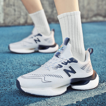 Primavera e outono New Balance Cool Run Teen Running Shoes verão Sapatos Masculinos Malha Respirável Absorção de Choque Leve Junior High School Casual