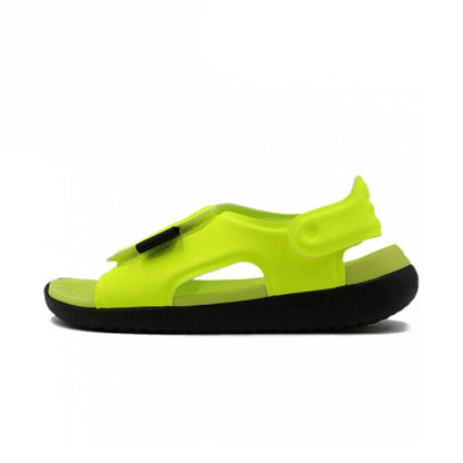 Sandálias de praia Nike Sunray com velcro para exterior, modelo AJ9077-601-700