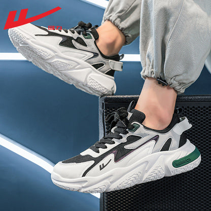 Pullback Korean trendy cool men's shoes retro soft-soled casual shoes mesh lace-up sports shoes daily commuting dad shoes